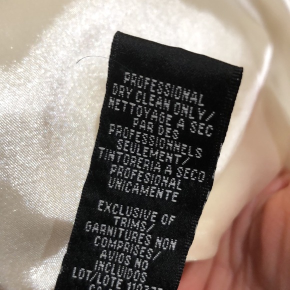 Monique Lhullier Wedding Dress Size 0P 0 Petite Cream Pleated Lace One Shoulder - Picture 10 of 13